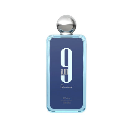 Afnan 9 AM Dive Unisex Eau De Parfum 3.4 Fl. Oz front view