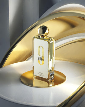 Afnan 9 AM Unisex Eau De Parfum label close-up