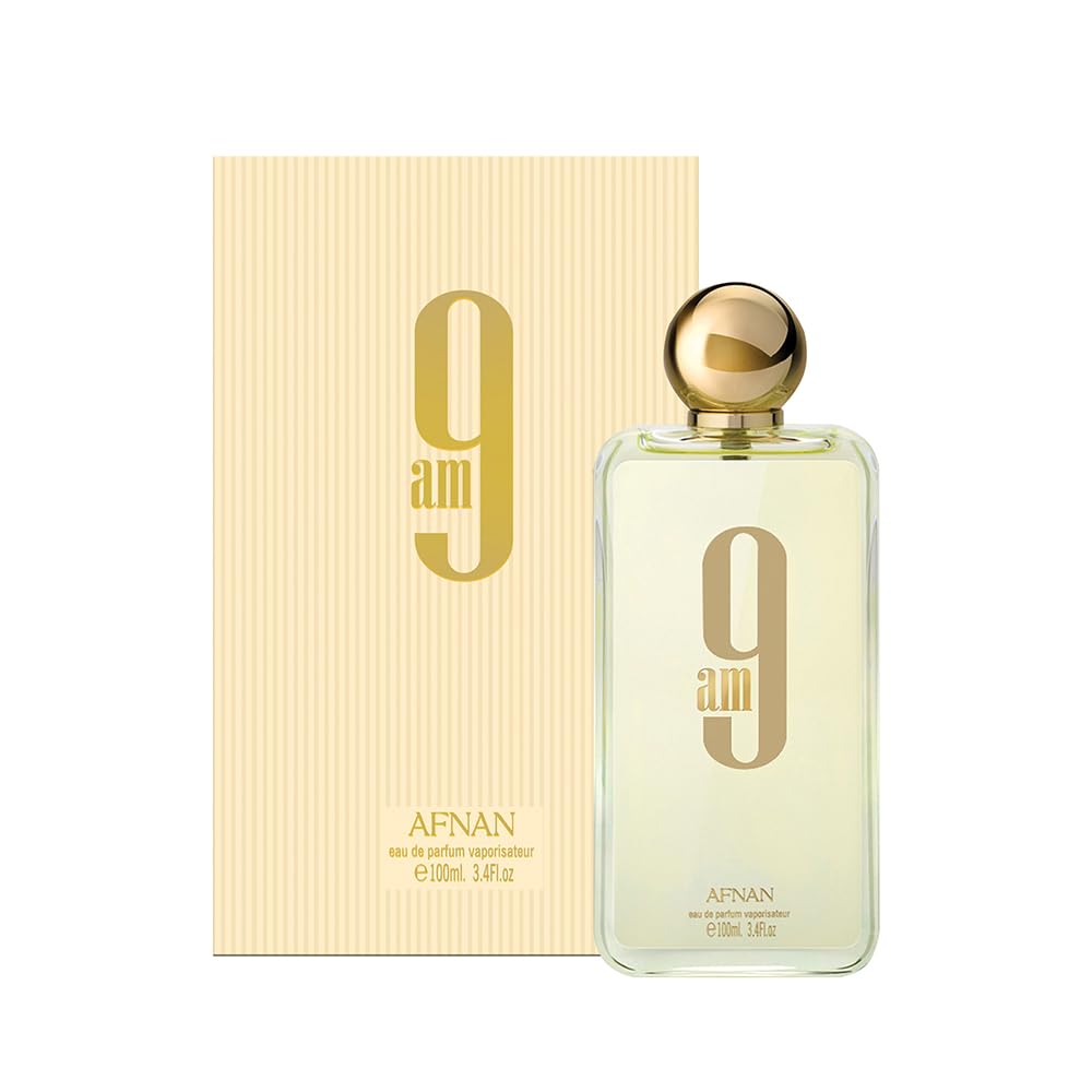 Afnan 9 AM Unisex Eau De Parfum packaging side view