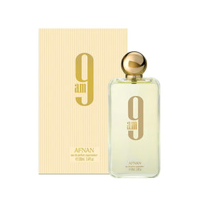 Afnan 9 AM Unisex Eau De Parfum packaging side view