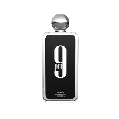 Afnan 9 PM Eau De Parfum for Men 3.4 Fl. Oz front view