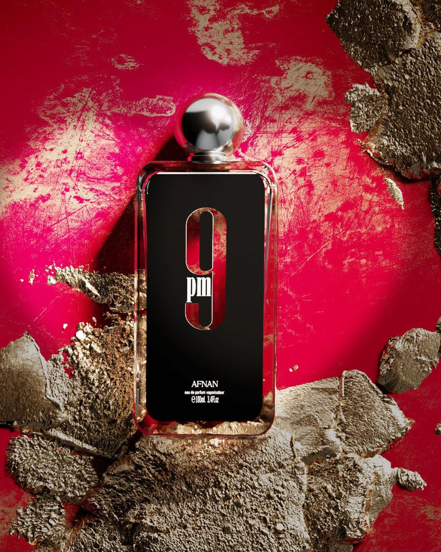 Afnan 9 PM Eau De Parfum in a lifestyle setting
