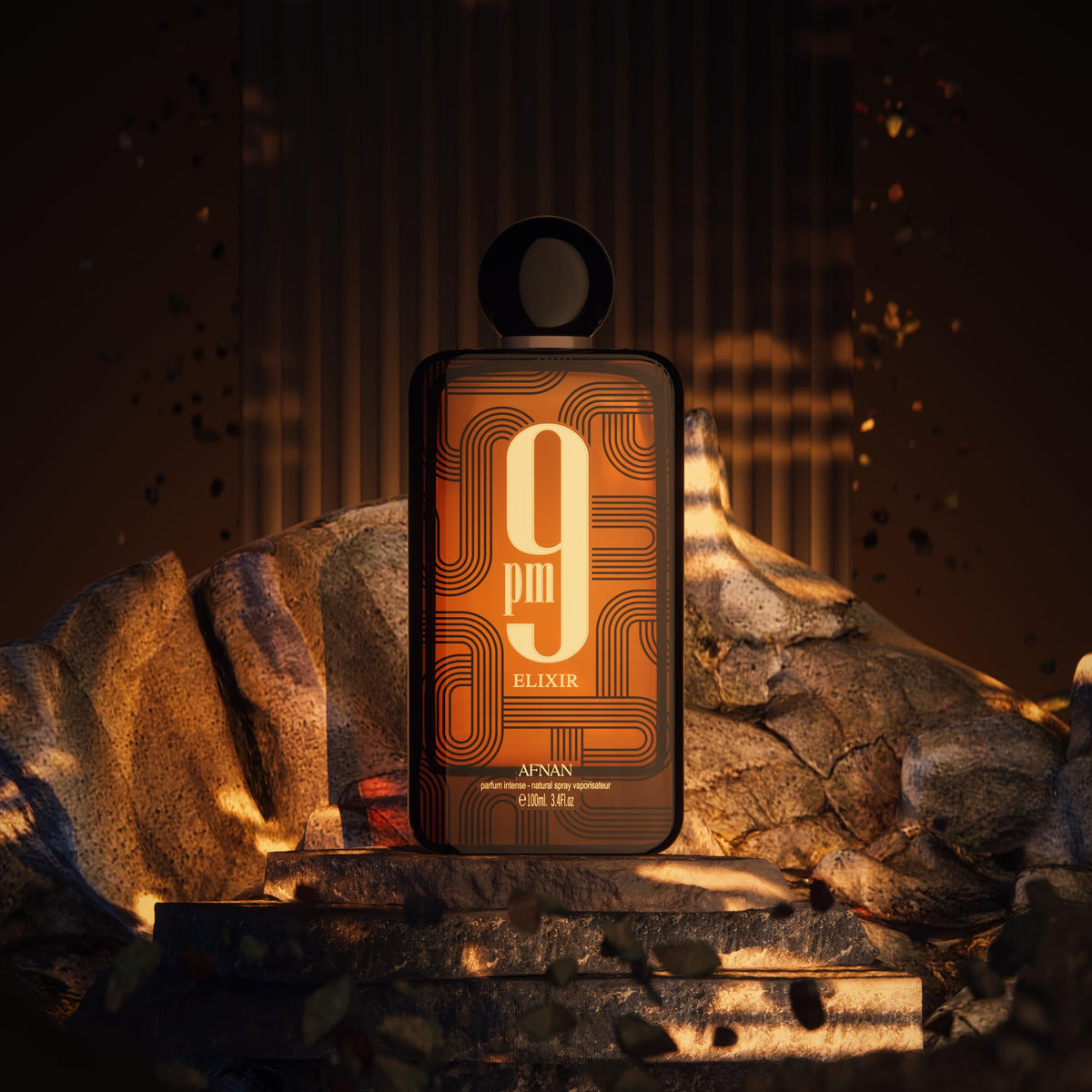 Afnan 9 PM Elixir with luxurious background