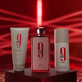 Afnan 9 PM Rebel Gift Set beautifully presented in a box