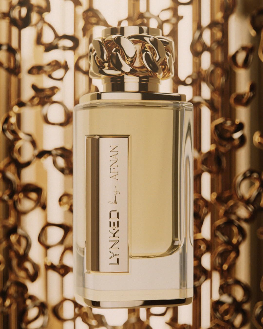 Afnan Lynked Forever Eau De Parfum bottle close-up