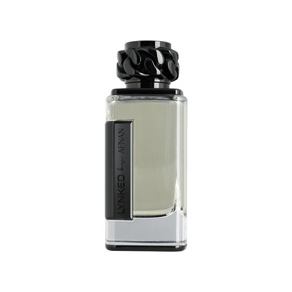 Afnan Lynked Freedom Eau De Parfum for Men black bottle front view