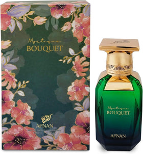 Afnan Mystique Bouquet Eau De Parfum packaging side view