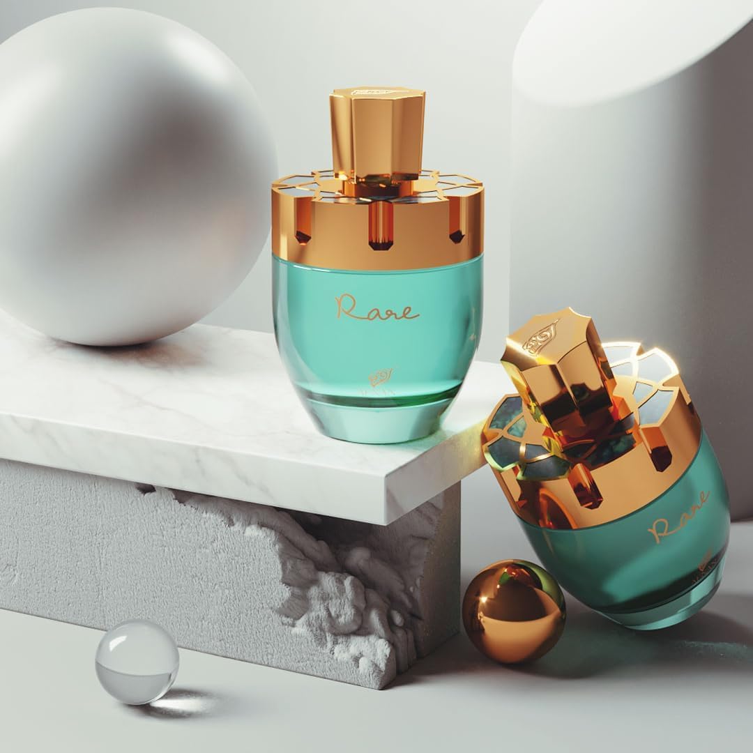 Afnan Rare Eau De Parfum side view showing elegant design