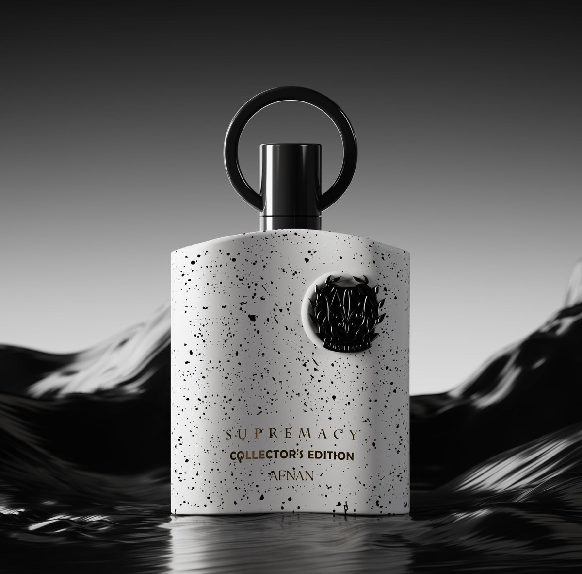 Afnan Supremacy Collector's Edition Eau De Parfum on a wooden table