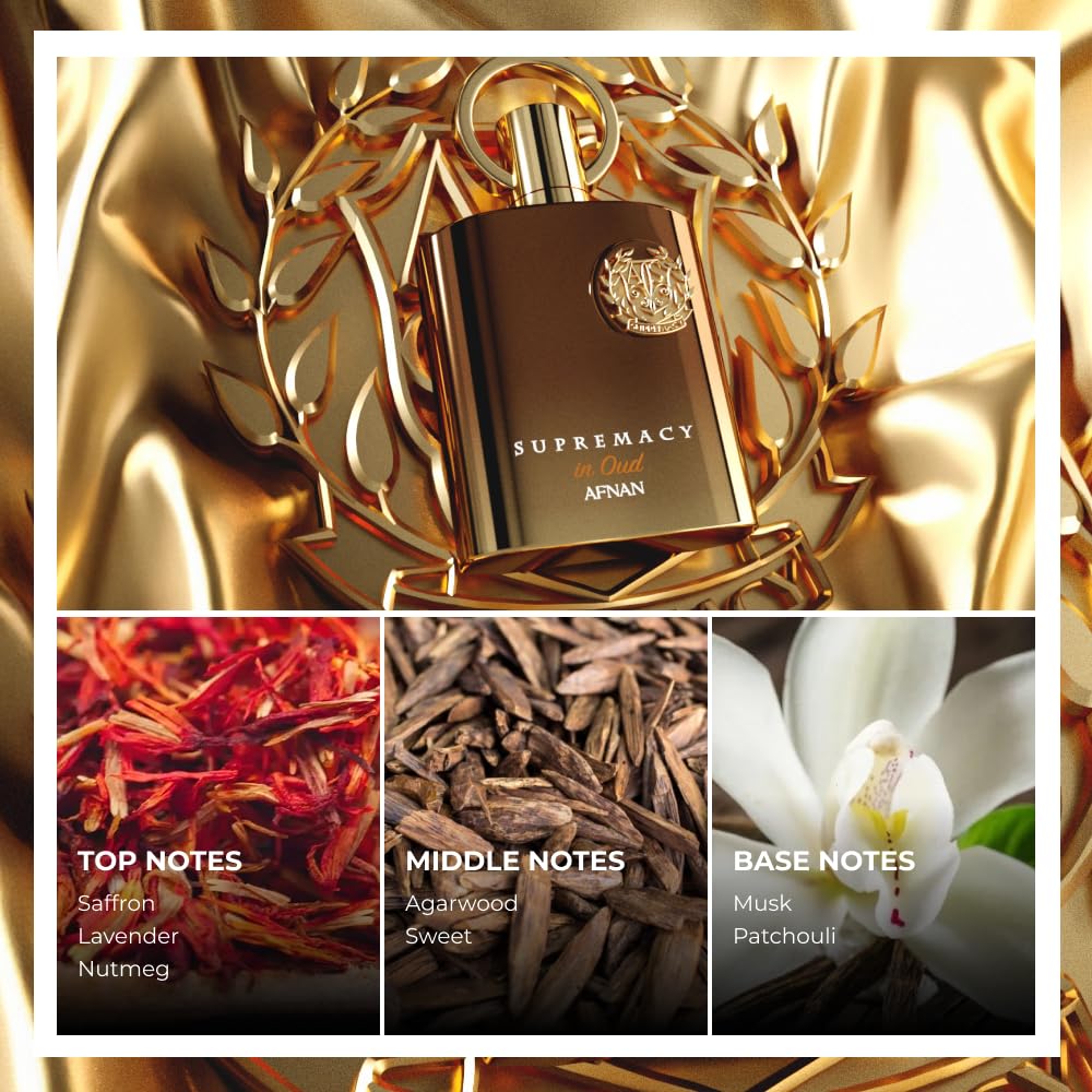 Afnan Supremacy in Oud Extrait De Parfum bottle back view
