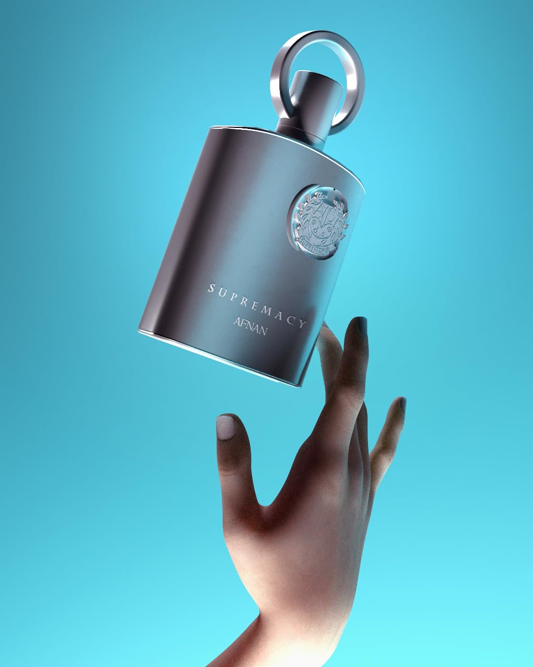 Afnan Supremacy Silver Eau de Parfum bottle with fragrance notes
