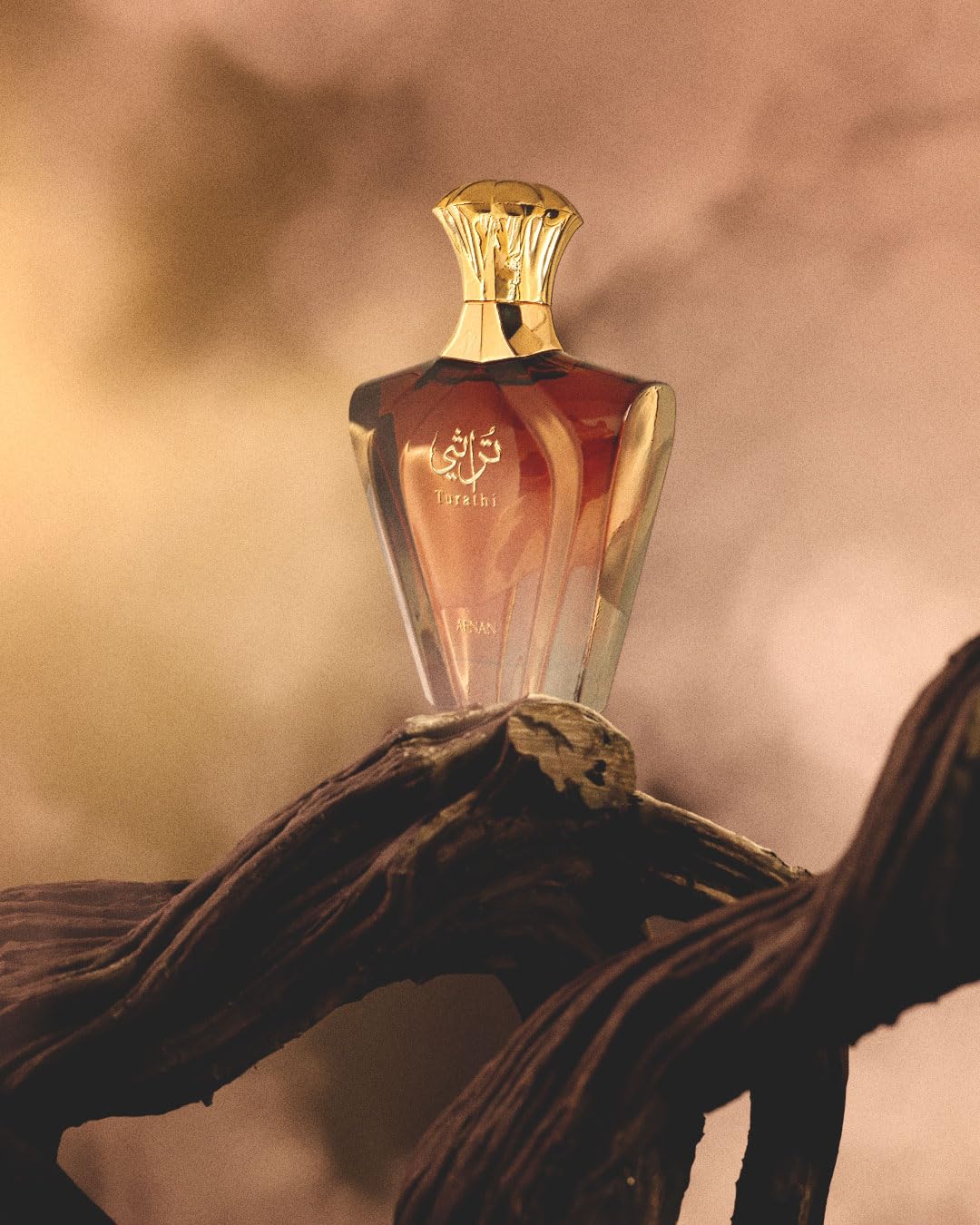 Afnan Turathi Brown Eau de Parfum on a stylish surface