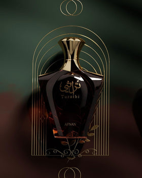 Afnan Turathi Brown Eau de Parfum with accessories