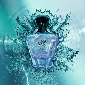 Afnan Turathi Electric Eau de Parfum lifestyle scene outdoors