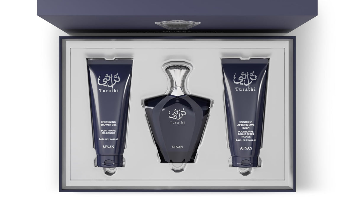 Afnan Turathi Homme Blue Eau De Parfum 100ml bottle front view
