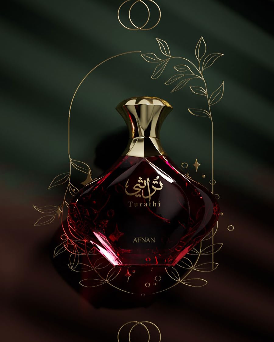 Afnan Turathi Red Eau de Parfum bottle close-up