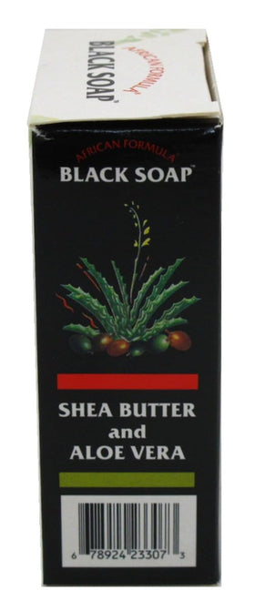 African Formula Black Soap 3.5 oz bar close-up showing texture