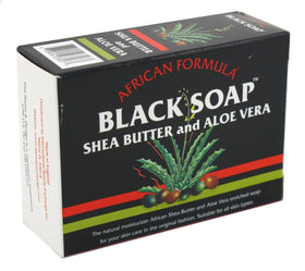 African Formula Black Soap packaging details and ingredients