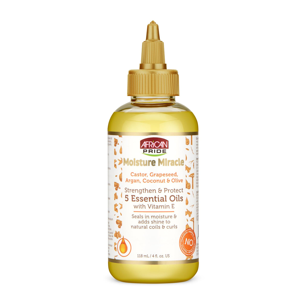 African Pride Moisture Miracle 5 Essential Hair Oils front view