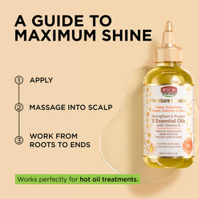African Pride Moisture Miracle 5 Essential Hair Oils with ingredients
