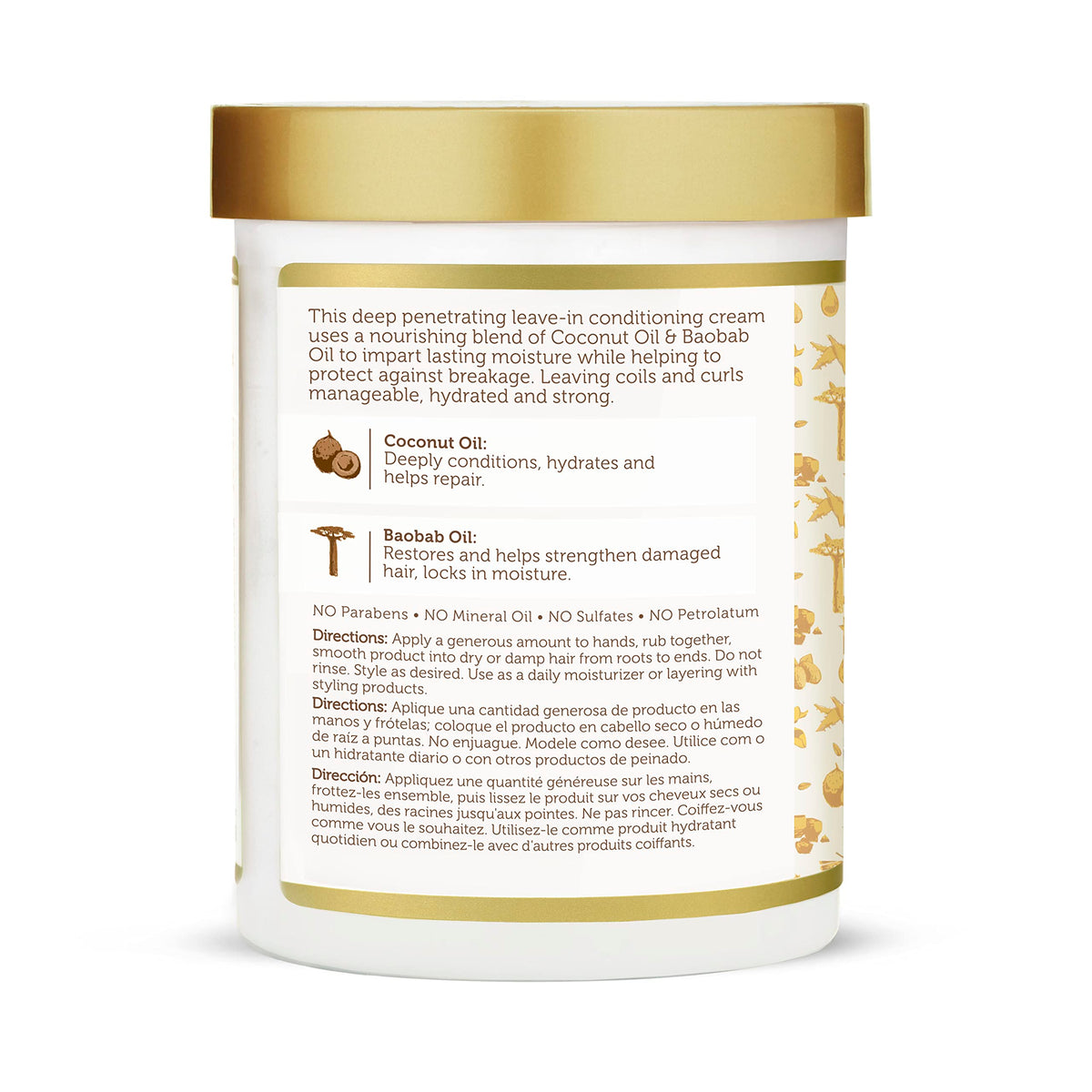 African Pride Moisture Miracle Leave-In Cream 18 Oz packaging