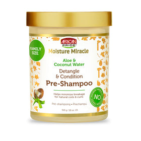 African Pride Moisture Miracle Pre-Shampoo Hair Detangler 18 Oz front view