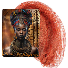 AFRIKI African Net Sponge burnt orange front view