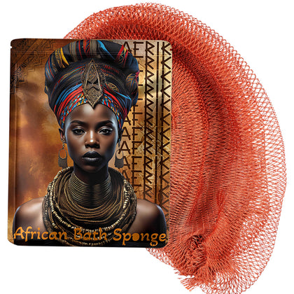 AFRIKI African Net Sponge burnt orange front view