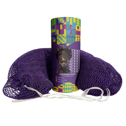 AFRIKI African Net Sponge dark purple front view