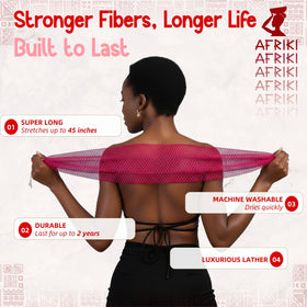 AFRIKI African Net Sponge extra long design for easy reach