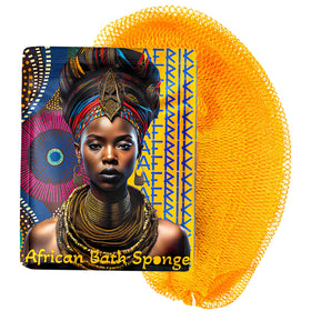 AFRIKI African Net Sponge honey yellow front view