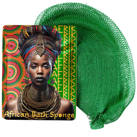 AFRIKI African Net Sponge in emerald green front view