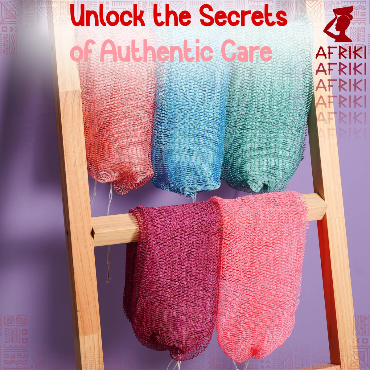 AFRIKI African Net Sponge in packaging