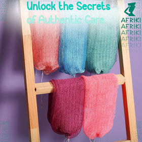 AFRIKI African Net Sponge packaging display