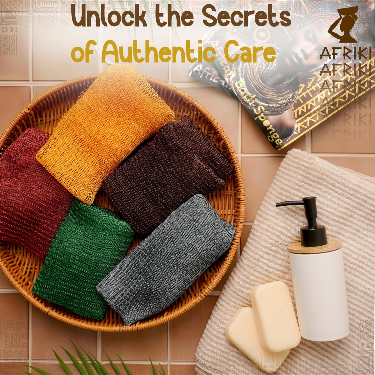 AFRIKI African Net Sponge packaging front