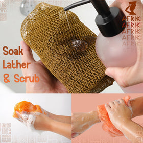 AFRIKI African Net Sponge packaging with product details