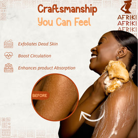 AFRIKI African Net Sponge showing texture and design