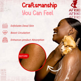 AFRIKI African Net Sponge showing unique net texture