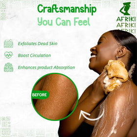 AFRIKI African Net Sponge showing unique net texture