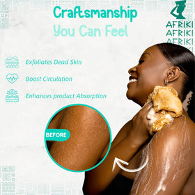 AFRIKI African Net Sponge side view showing texture