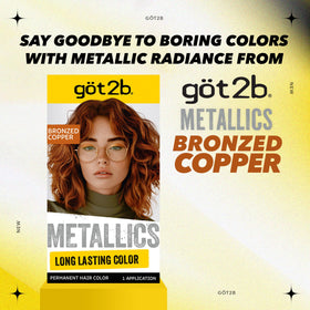 After- product from Got2B Metallics Hair Dye kit