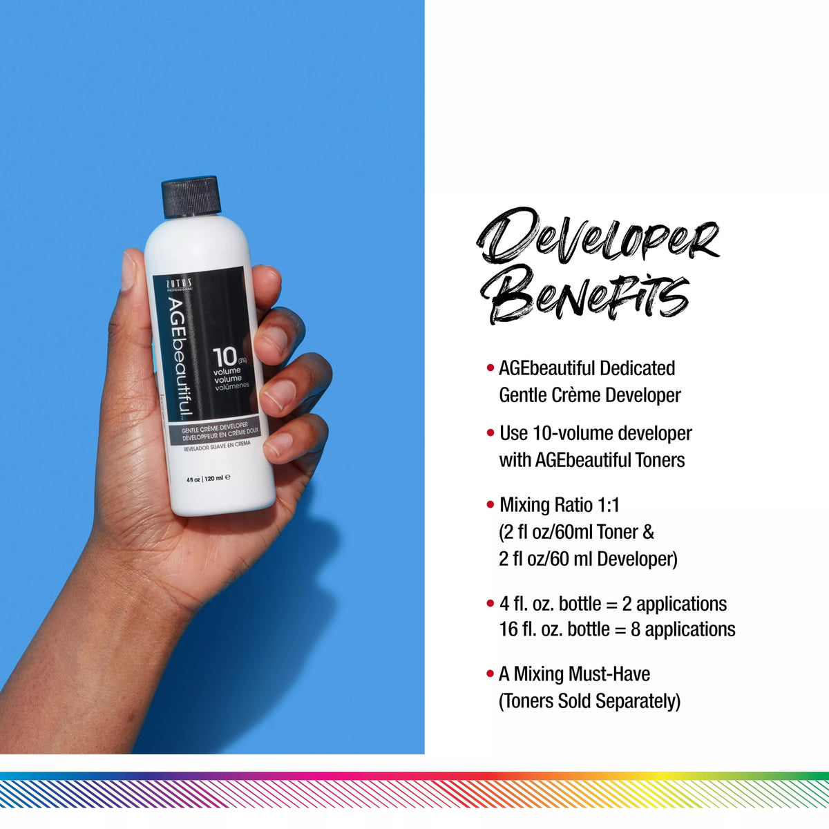 AGE beautiful 10 Volume Hair Developer packaging side view