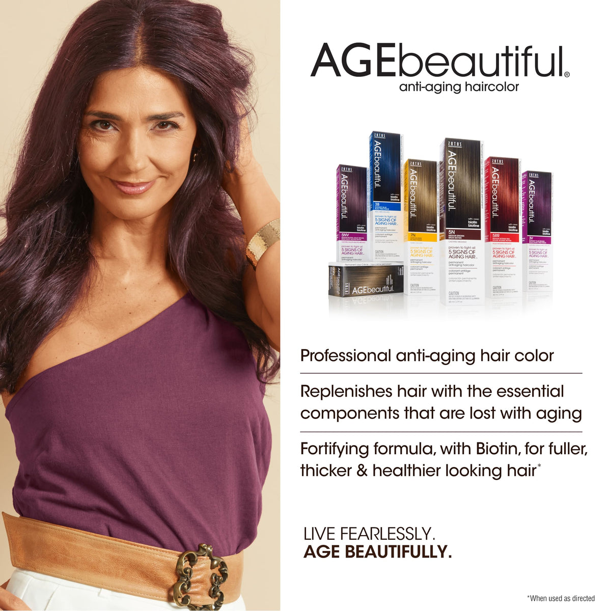 AGE beautiful hair dye cream texture close-up