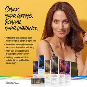 AGE beautiful hair dye packaging with clear instructions