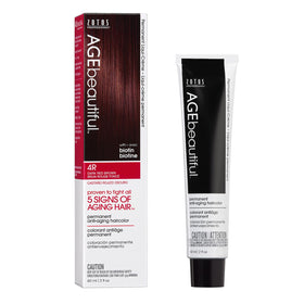 AGE beautiful Permanent Hair Dye 4R Dark Red Brown packaging front view