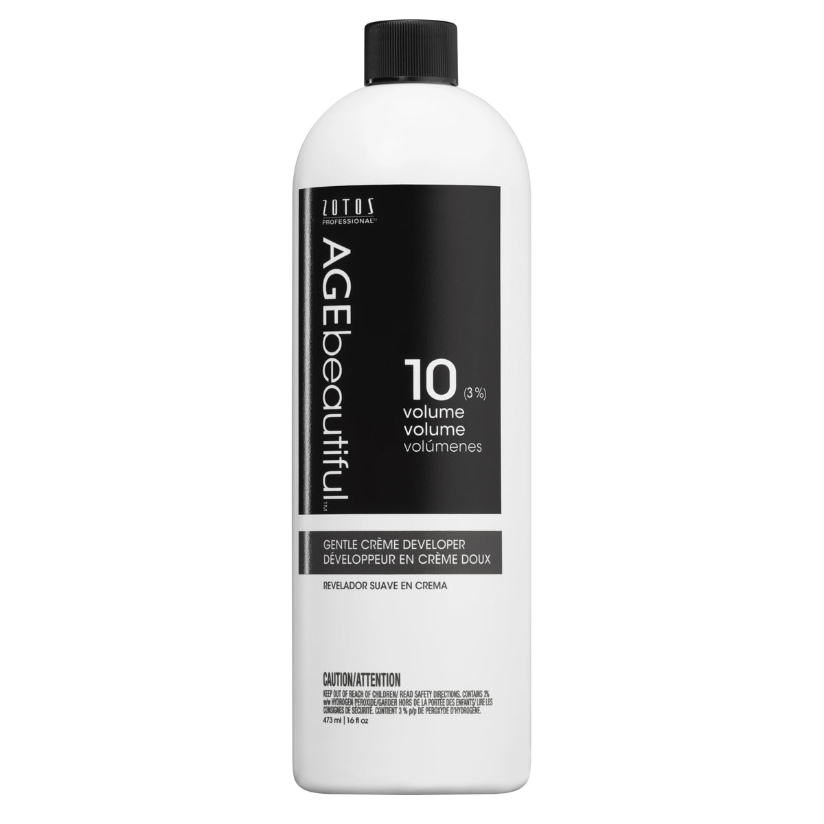 AgeBeautiful 10 Volume Gentle Crème Developer 16 Fl Oz front view
