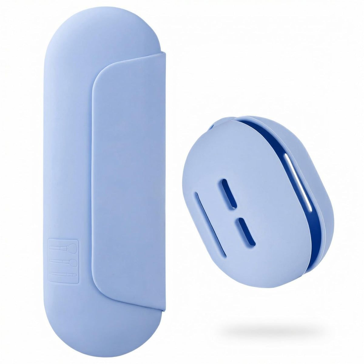 AGIKET 2 IN 1 Silicone Makeup Brush Holder front view