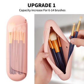 AGIKET makeup brush holder with magnetic clasp detail