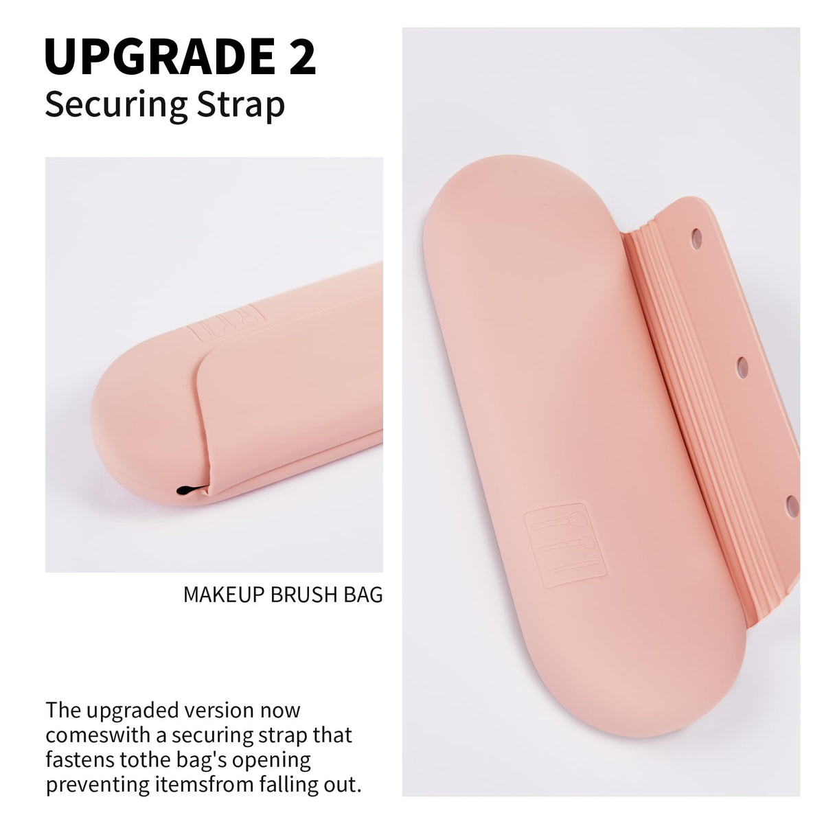 AGIKET silicone holder with makeup brushes inside