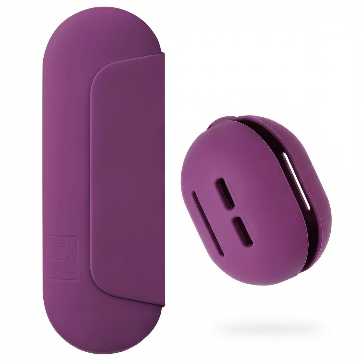 AGIKET Silicone Makeup Brush Holder front view in pink